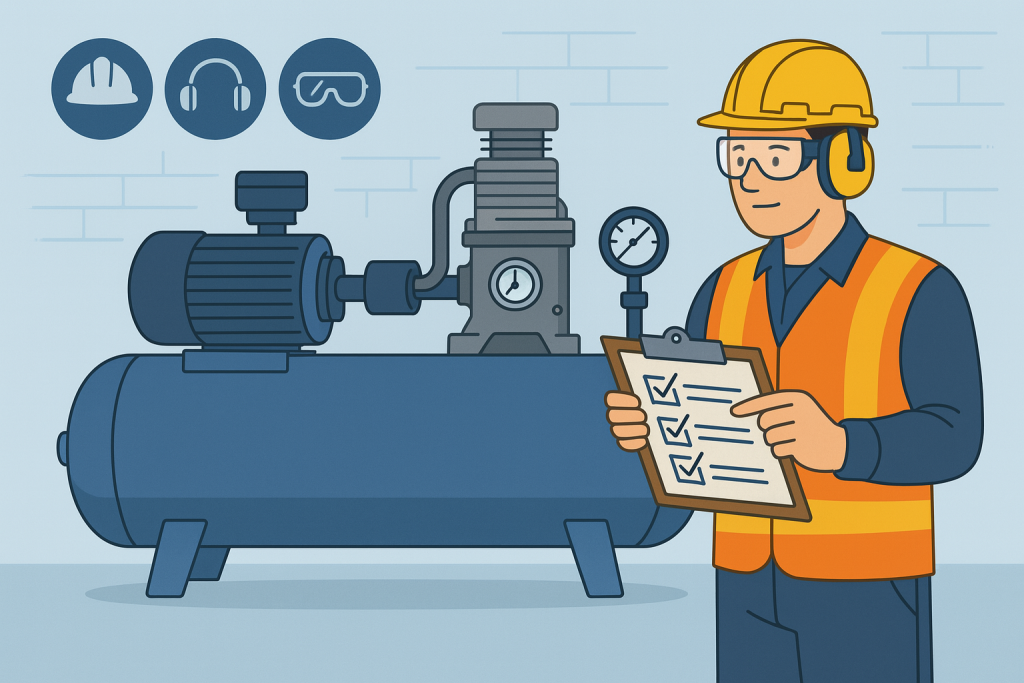Normas de segurança no uso de compressores de ar industriais